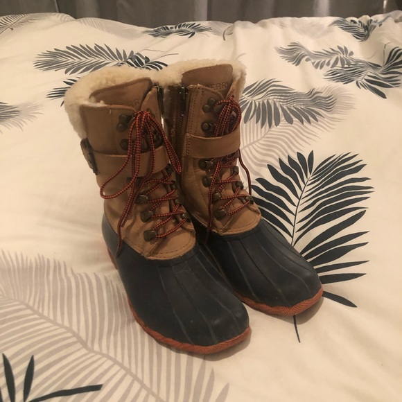 Sperry Women's Topsider Tall Shearling Duck Boots - Picture 5 of 7